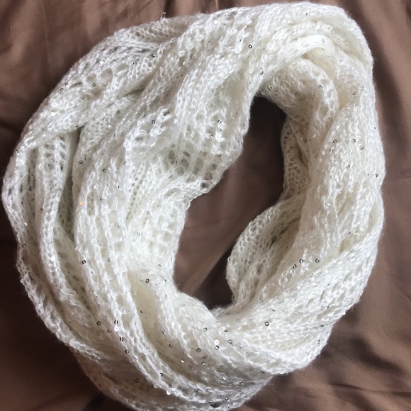 Maurices Crochet Infinity Sequins Scarf - Picture 1 of 4